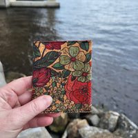 Flowers Slim Cork Wallet
