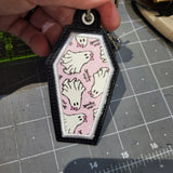 Coffin Vinyl Key Ring/Tags