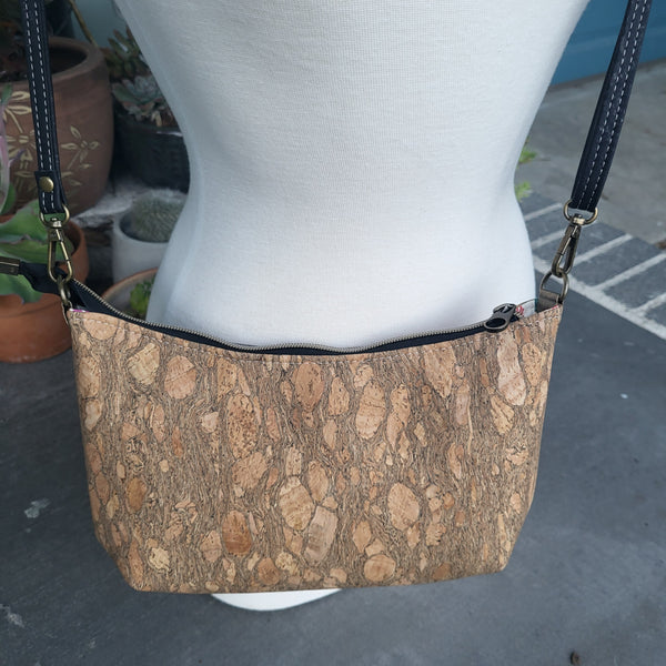BARK cork, plants lining, Sirona crossbody