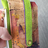 Floral watercolor cork Purse pal