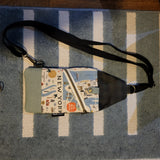 "NY" RPC, wax canvas Mini-Travel Slingbag