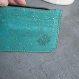 Olive/Teal Cork Purse pal