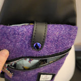 Purple Harris Tweed, Mini-Travel Slingbag