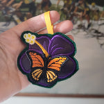 Butterfly & Hibiscus Ornament