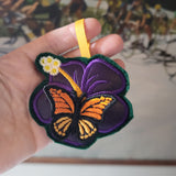 Butterfly & Hibiscus Ornament
