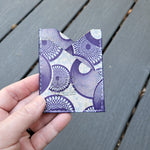 Blue Spirals 3 Slot Card Wallet