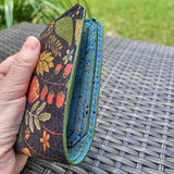 Floral & Ocean blue Cork Bi-Fold