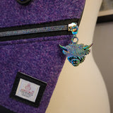 Purple Harris Tweed, Mini-Travel Slingbag