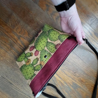 Prickly Pear cork, WIDE Callisto crossbody