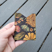 Flowers 3 Slot Card Wallet