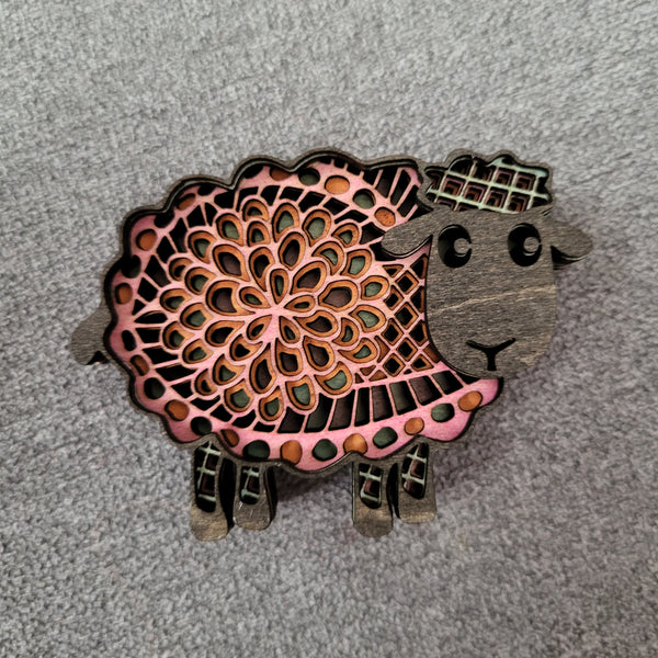 Sheep Mandalay style Magnet