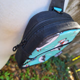 Puffin, black wax Canvas