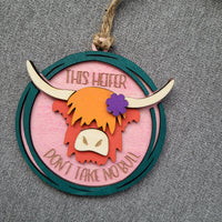 This Heifer Don't Take No Bull, purple flower