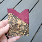 Etched/Pink 3 Slot Card Wallet