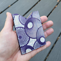 Blue Spirals 3 Slot Card Wallet