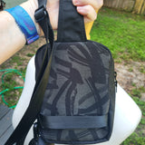 Black brushstrokes, black wax Canvas