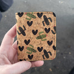 Cactus Love, Cork, Mustard Seed Bifold Wallet