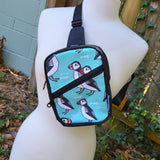 Puffin, black wax Canvas