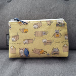Yellow Cats. SM. Olivia Triangle Pouch
