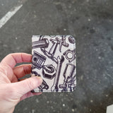 Red Flowers- Cork Billfold