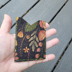 Flowers 3 Slot Card Wallet