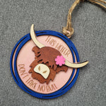 This Heifer Don't Take No Bull, pink flower
