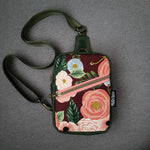Floral, olive wax Canvas