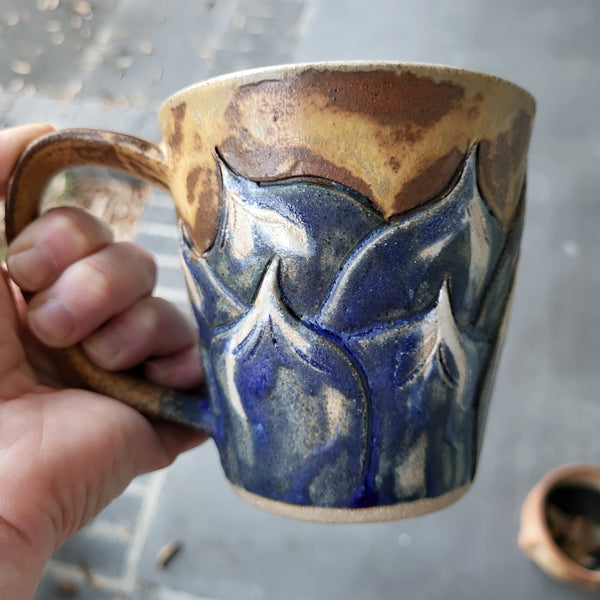 Blue Flower (2) mug