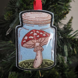 Mushroom Jar Ornament