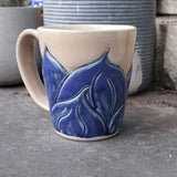 Big Blue Flowers Mug