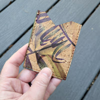 Palm/Brown 3 Slot Card Wallet