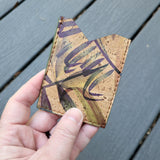 Palm/Brown 3 Slot Card Wallet