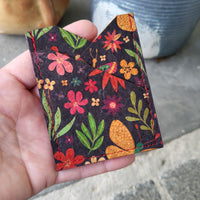Frida Flowers 3 Slot Card Wallet