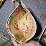 Pink Shale Cork Clutch