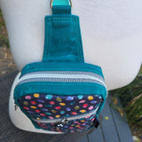 Rainbow Sheep & Wax Canvas, Andie Slingbag