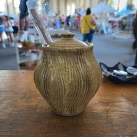 Honey Pot w/ lid, bowl
