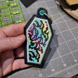 Coffin Vinyl Key Ring/Tags