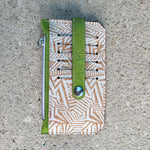White Abstract. cork Purse pal