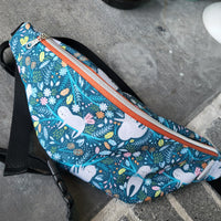 Sloths, one zipper fanny/sling
