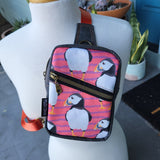 Puffin (1), Gray wax Canvas