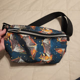 Bats No. 2 print. REPREVE, Choose Made Pattern fanny/sling