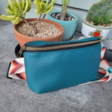 Lagoon Blue Sileather 5th Avenue Fanny/Sling
