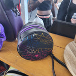 SPIDERS (RAINBOW), Mini Magda, vinyl, Round wristlet