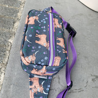 Highland Cow Recycled CANVAS. GREENSTYLE ADVENTURE BAG