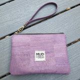 Floral&Purple Cork Clutch