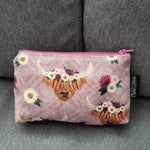 Highland Cow SM. Olivia Triangle Pouch