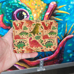 Dinosaur/Emerald Green cork Bi-Fold