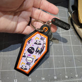 Coffin Vinyl Key Ring/Tags