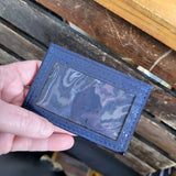 Navy Blue Front Pocket ID Wallet