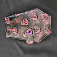 PINK SKULLS, Claudia Coffin Wallet